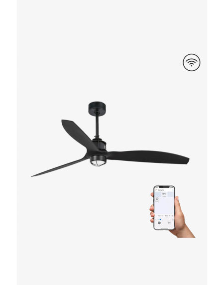 JUST FAN O1280 MM BLACK 3 BLADES BLACK W/R - Image 6