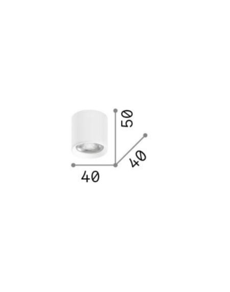NITRO PL ROUND D04 BIANCO 3000K