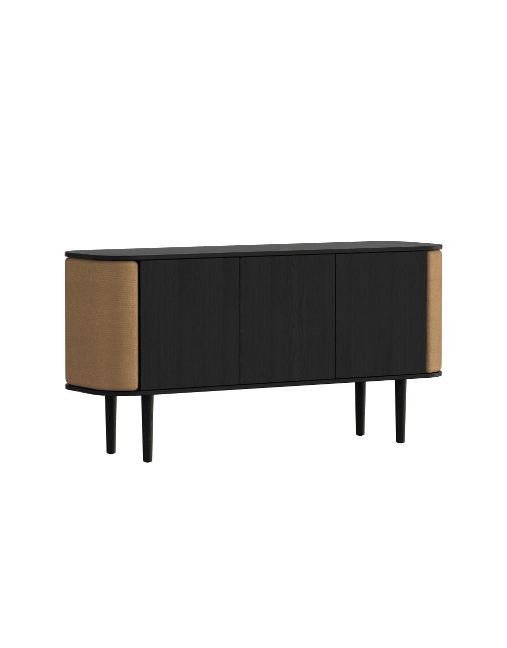Treasures 3-door cabinet Black Oak - Sugar Brown