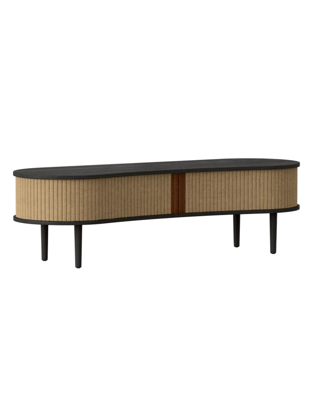 Audacious TV Bench Tambour doors - Sugar Brown - Image 5