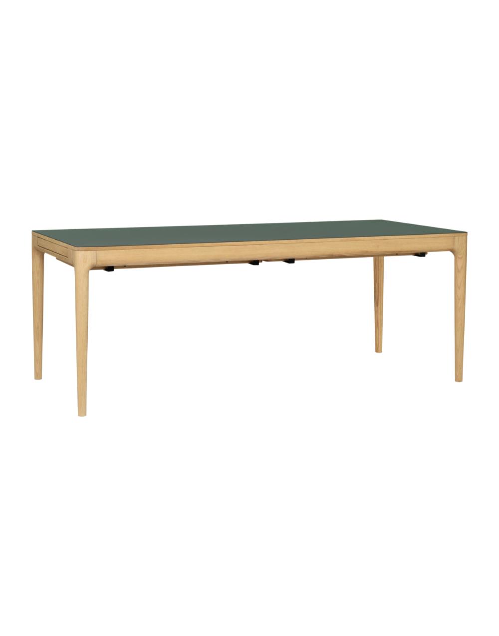 Heart'n'Soul Dining Table - Oak - Moss Green - Image 3