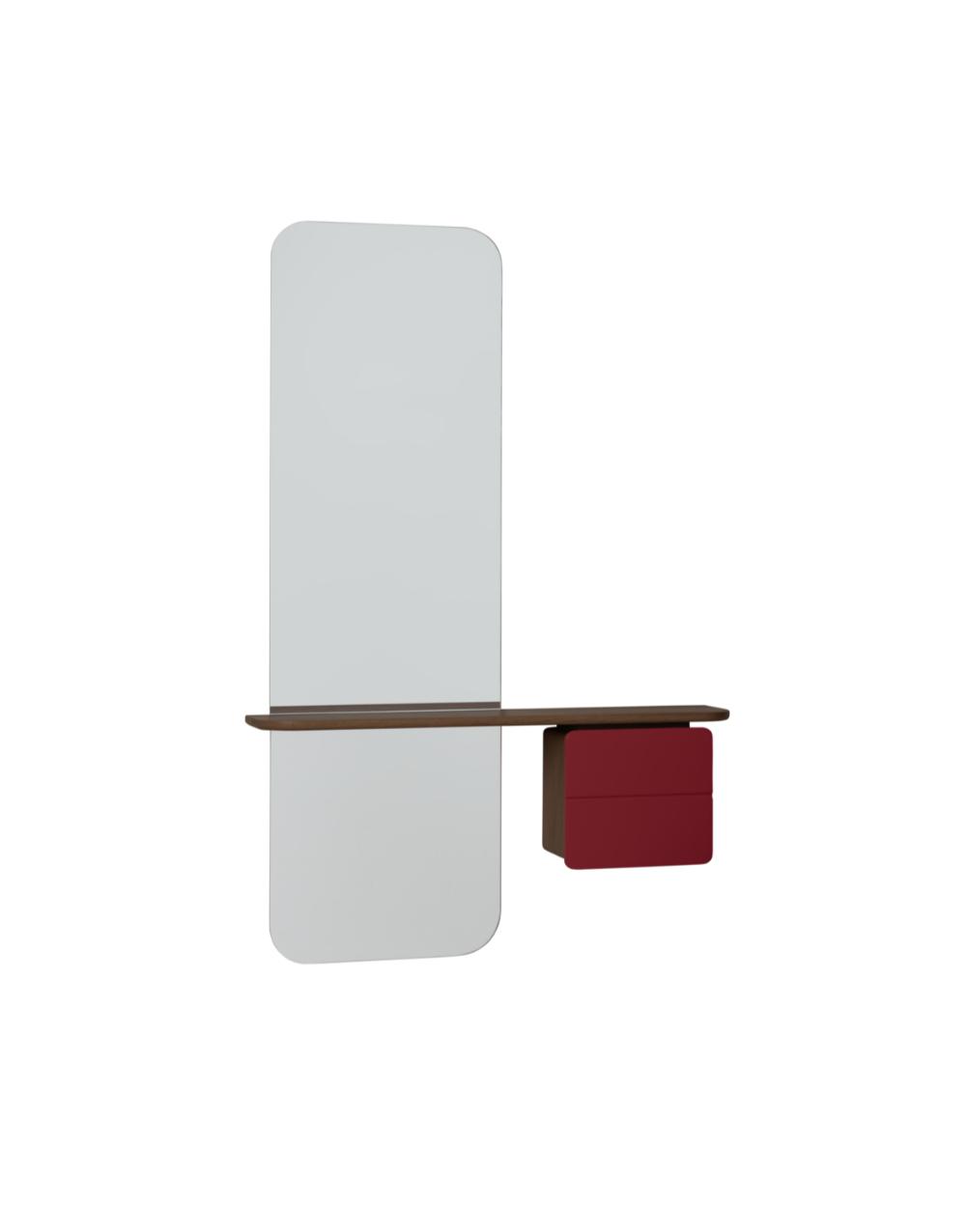 One More Look dark oak  Ruby Red